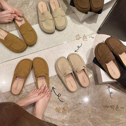 Esme – Women's Ankle Flats with Soft Vegan Leather