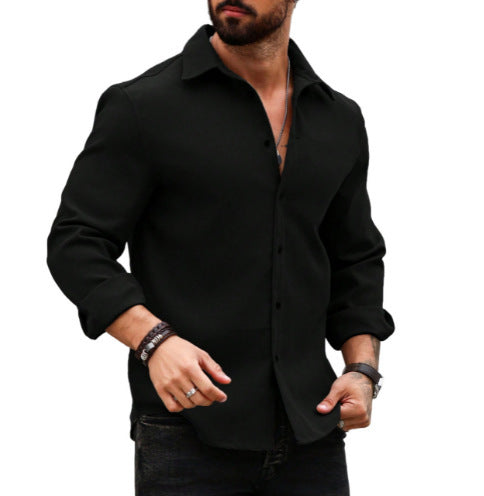 Nathan – Men's Printed Long Sleeve Shirt