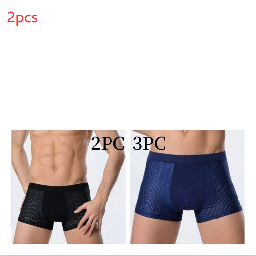 Bradley – Men's Mesh Boxer in Ice Silk