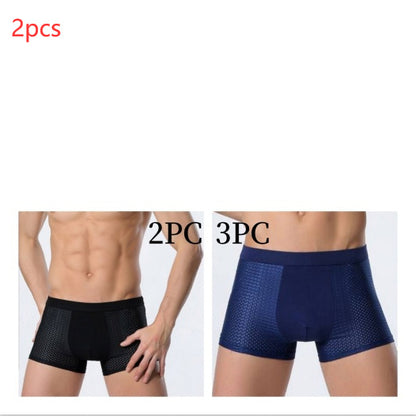 Bradley – Men's Mesh Boxer in Ice Silk