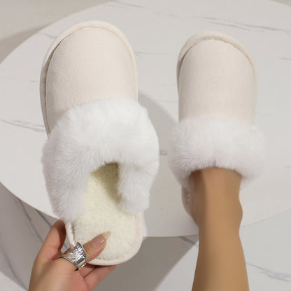 Hannah – Cozy Vegan Suede Slippers