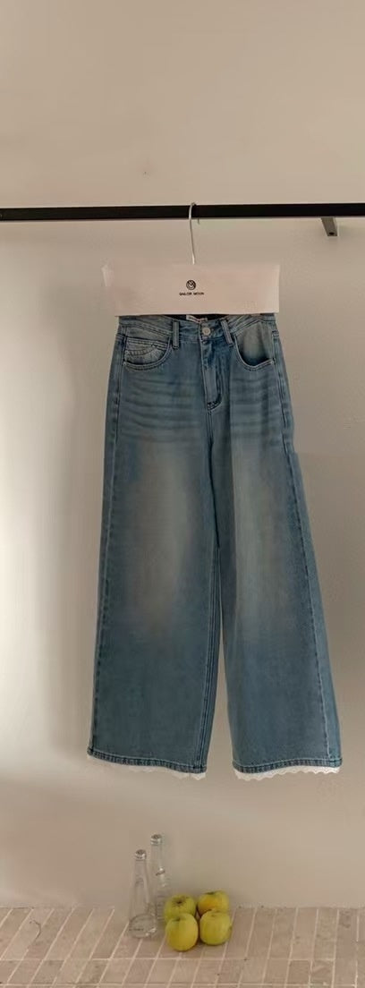 Gabriel – Retro Style High Waist Straight-Leg Jeans