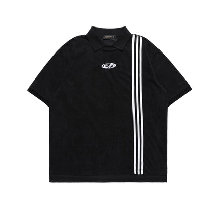 James – Striped Loose Polo Shirt