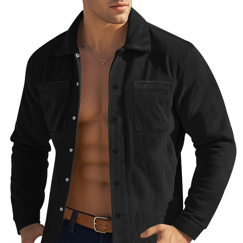 Nicholas – Men's Heavy Corduroy Cardigan Shirt