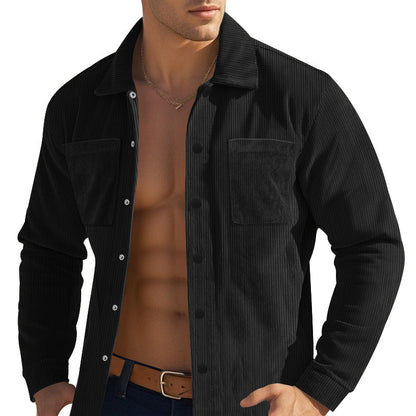 Nicholas – Men's Heavy Corduroy Cardigan Shirt