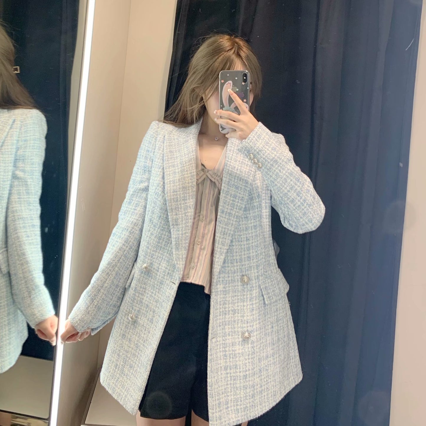 Mandy – Women's Summer Check Slim Fit Blazer