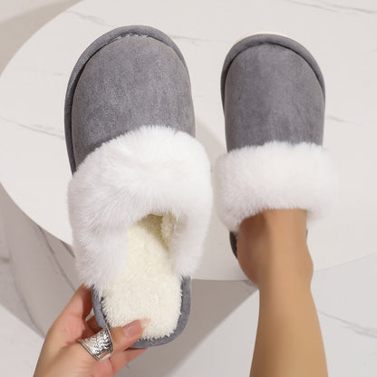 Hannah – Cozy Vegan Suede Slippers