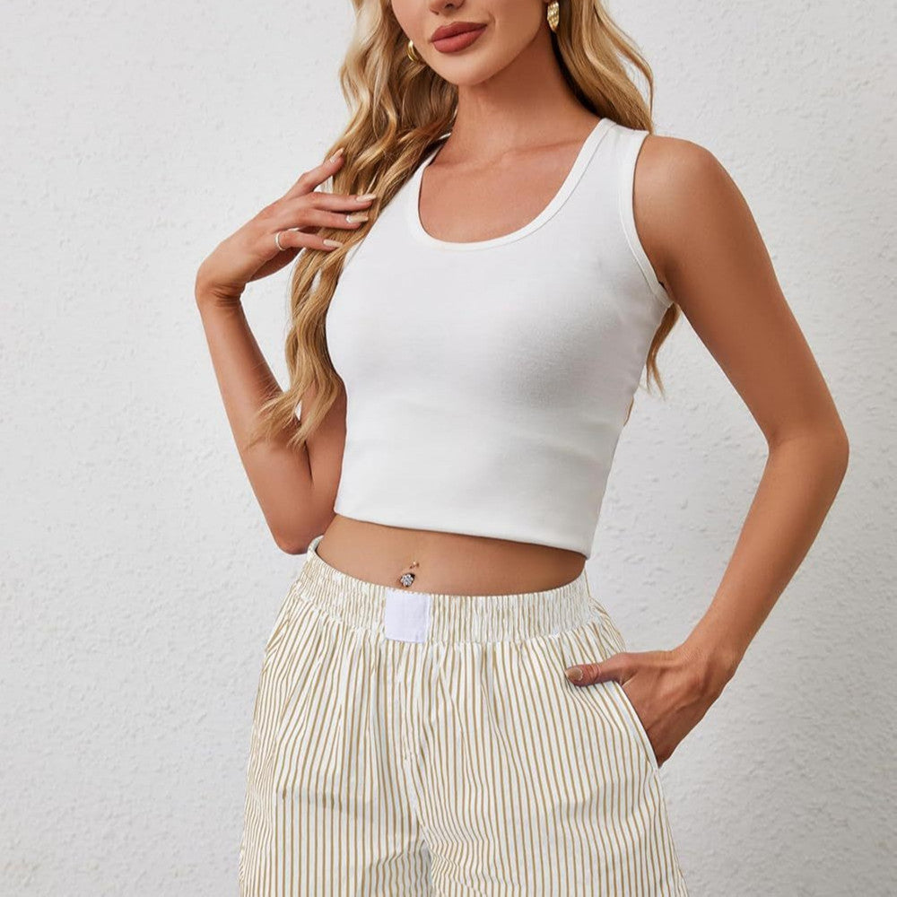 Harriet – Casual Striped Women's Shorts