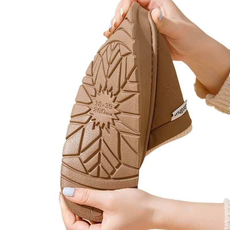 Sarah – Warm Plush Indoor Vegan Slippers