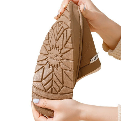 Sarah – Warm Plush Indoor Vegan Slippers