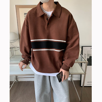 Philip – Loose Men's Polo Hoodie