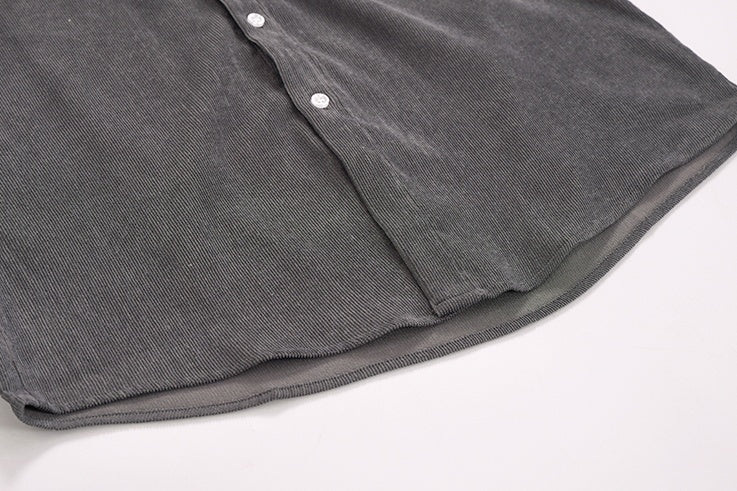 Mark – Retro Corduroy Long-Sleeved Shirt