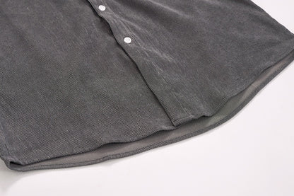 Mark – Retro Corduroy Long-Sleeved Shirt