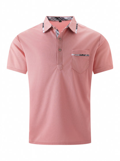 Roger – Casual Men's Polo Shirt with Asymmetric Design
