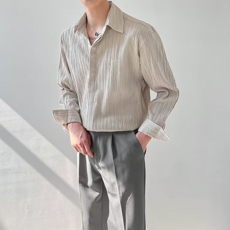 Norman – Men's Loose Long Sleeve Shirt
