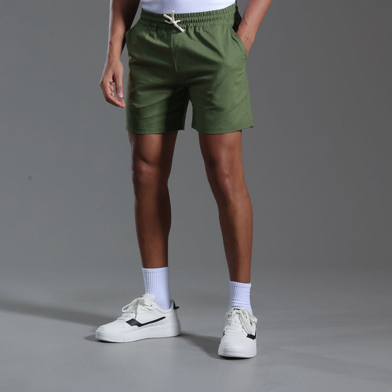 Tristan – Casual Vegan Linen-Blend Shorts