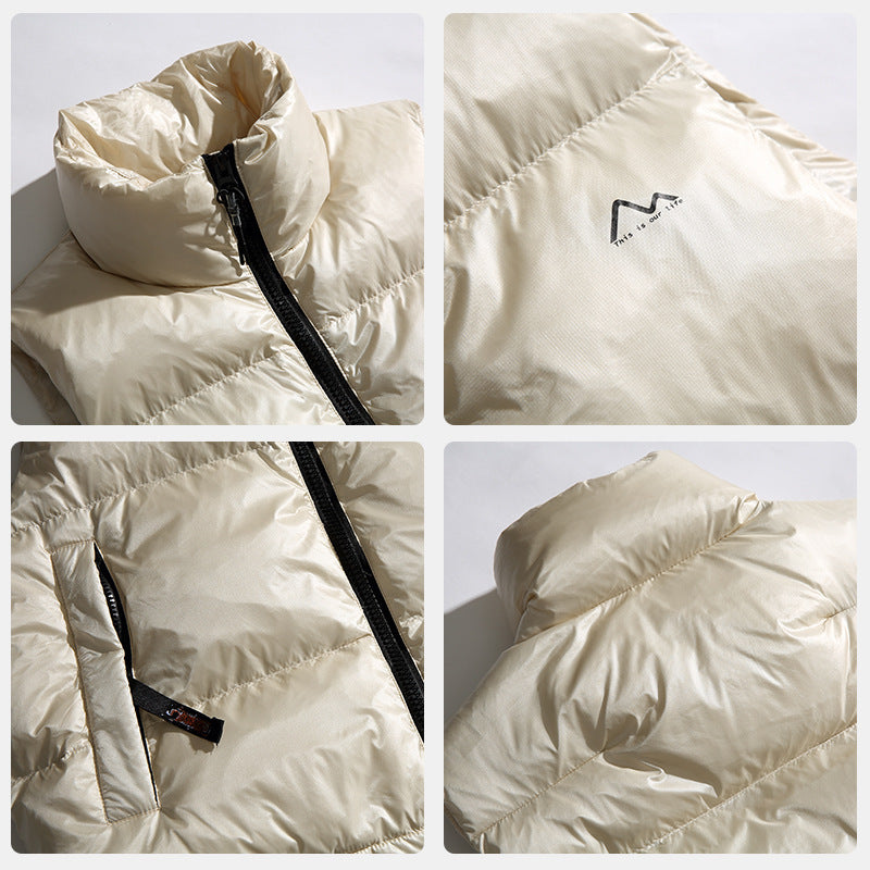 Alan – Glossy Printed Down Vest