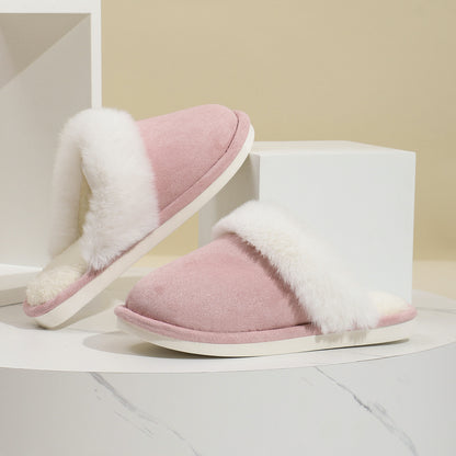 Hannah – Cozy Vegan Suede Slippers