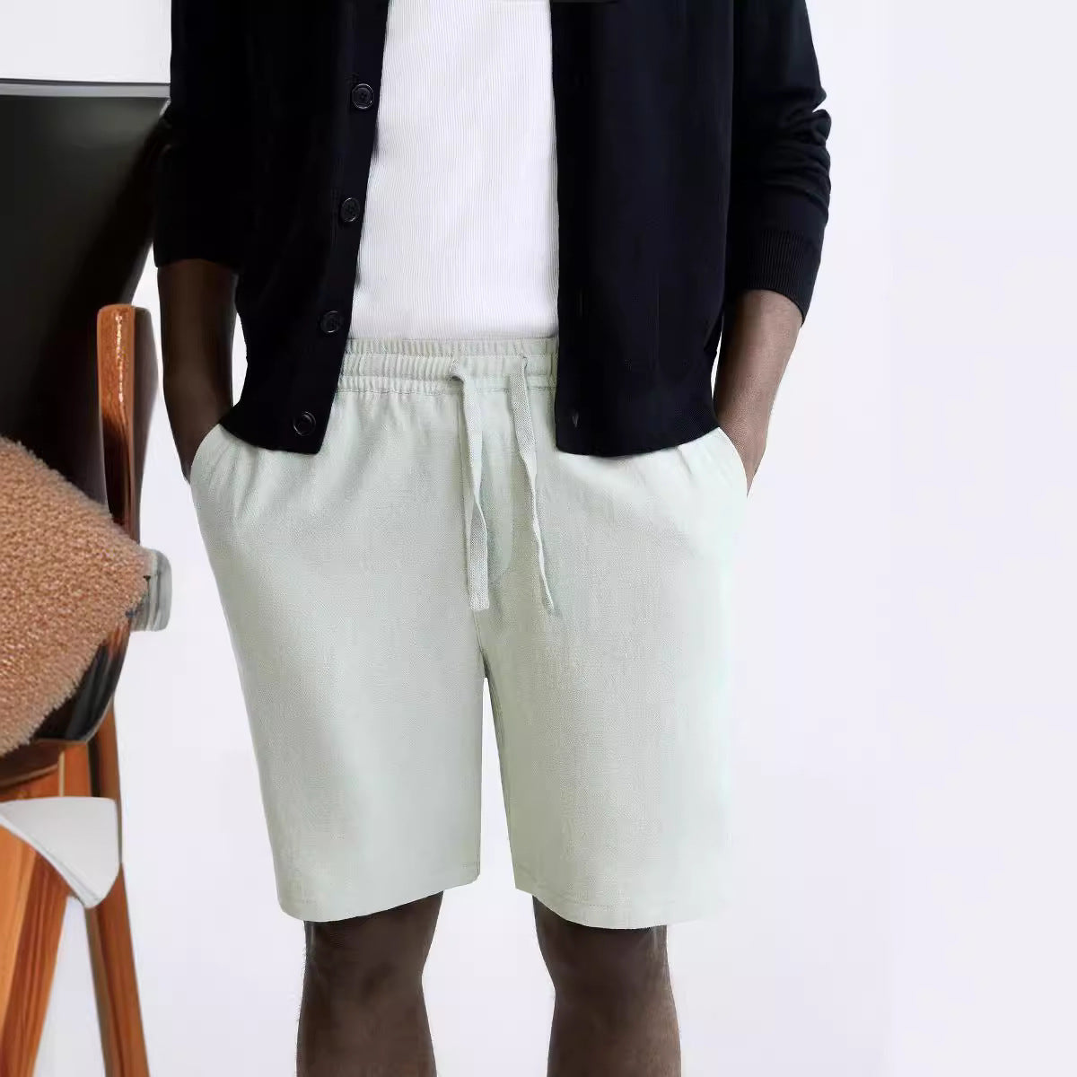 Fred – Casual Linen Blend Shorts