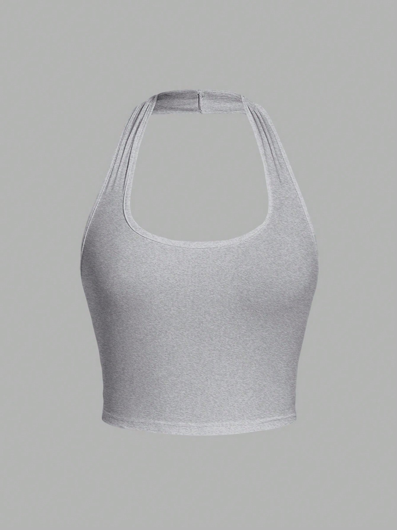 Jade – Cropped Halter Neck Slim Fit Tank Top