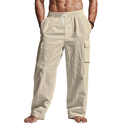 Luke – Men's Breathable Linen Cargo Pants