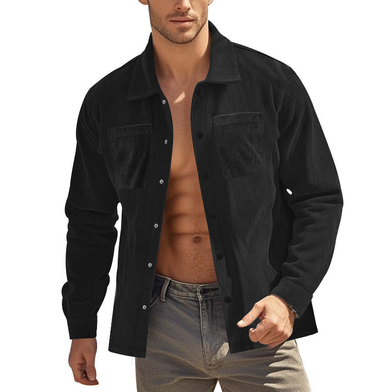Nicholas – Men's Heavy Corduroy Cardigan Shirt