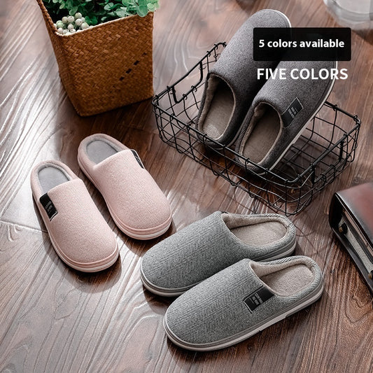 Eddie – Cozy Men's Vegan Slippers with Thick Non-slip Sole