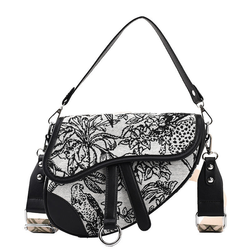 Caroline – Trendy Fashion Print Jungle Animal One Shoulder Crossbody Bag