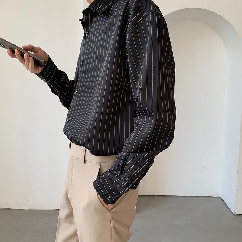 Perry – Silky Striped Casual Overshirt