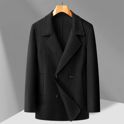 Jonathan – Short Double Breasted Wool Overcoat