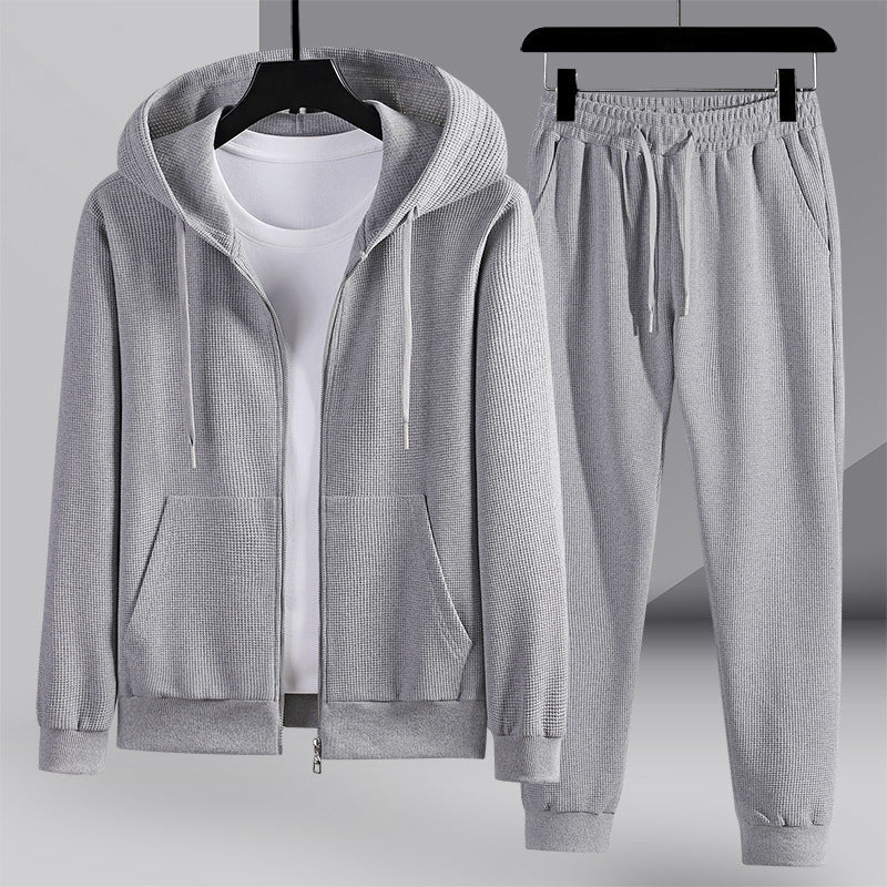 Thomas – Waffle Textured Hooded Sports Set