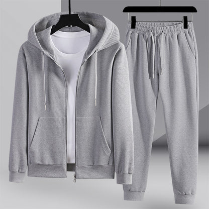 Thomas – Waffle Textured Hooded Sports Set