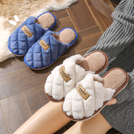 Brenda – Cozy Non-Slip Plush Vegan Slippers