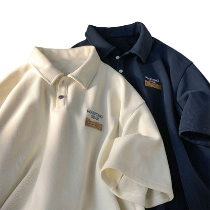 David – Retro Men's Polo Shirt with Dots
