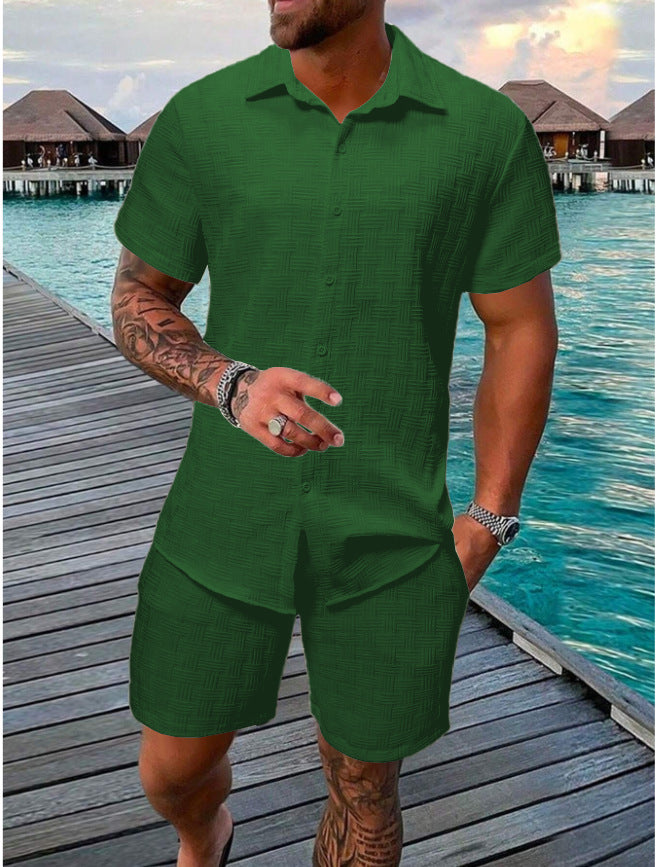 Dan – Summer Jacquard Casual Suit