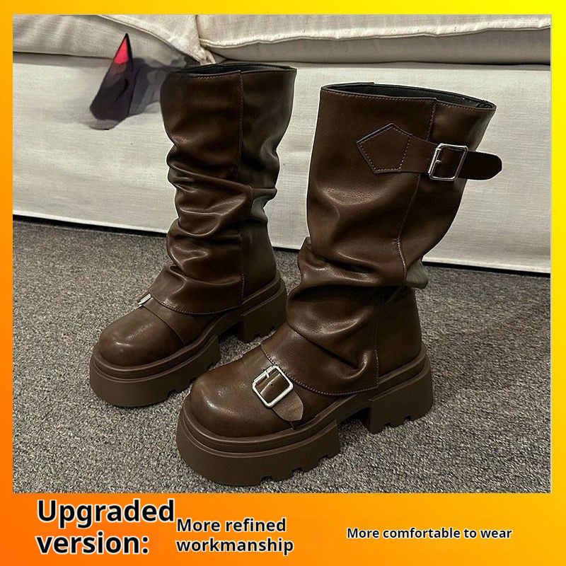 Abigail – Retro Thick Sole Boots