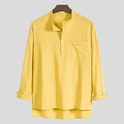 Nathan – Casual Long Sleeve Polo Shirt
