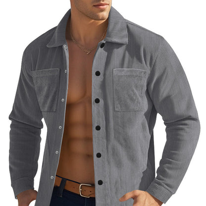 Nicholas – Men's Heavy Corduroy Cardigan Shirt