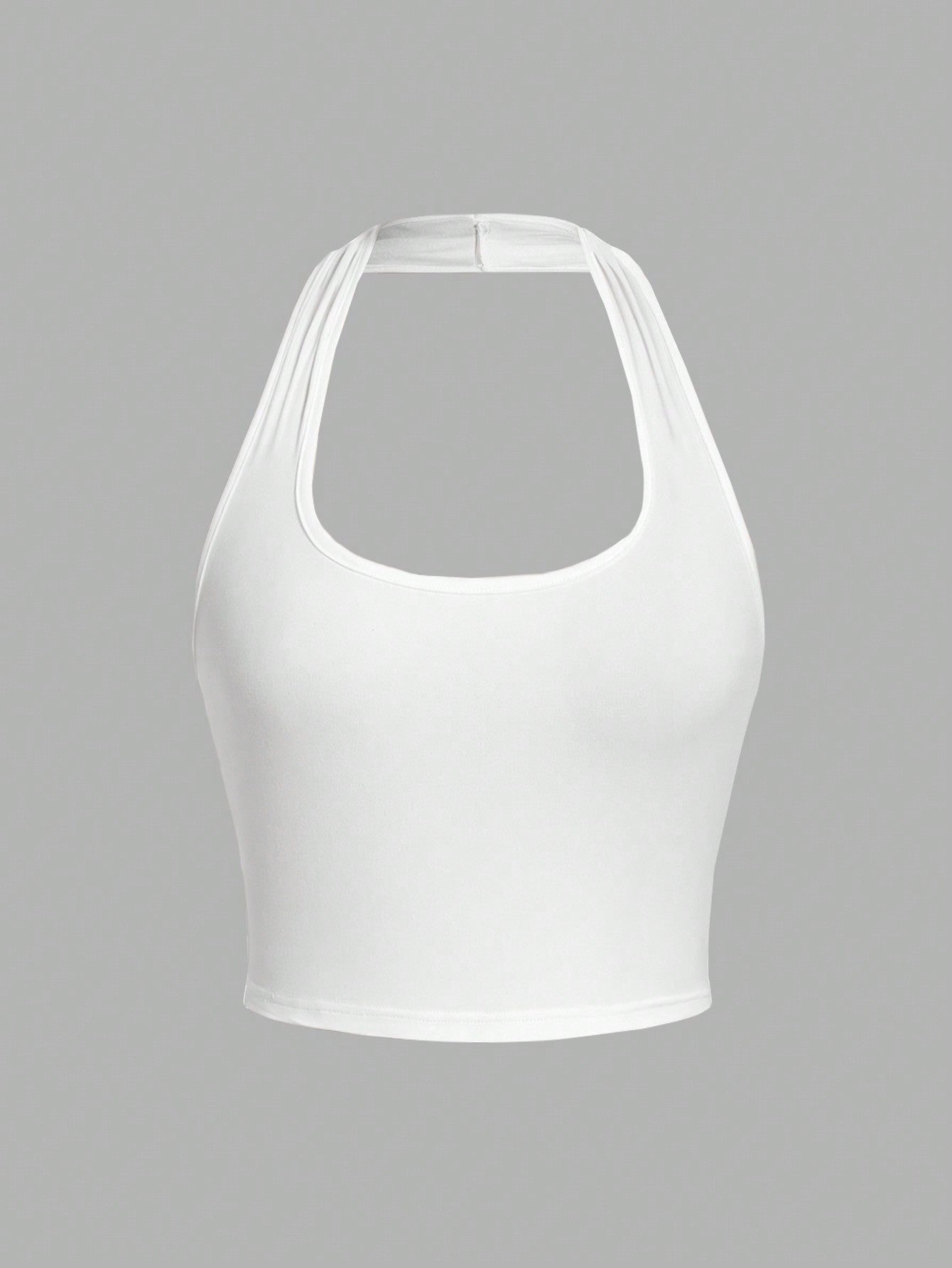 Jade – Cropped Halter Neck Slim Fit Tank Top