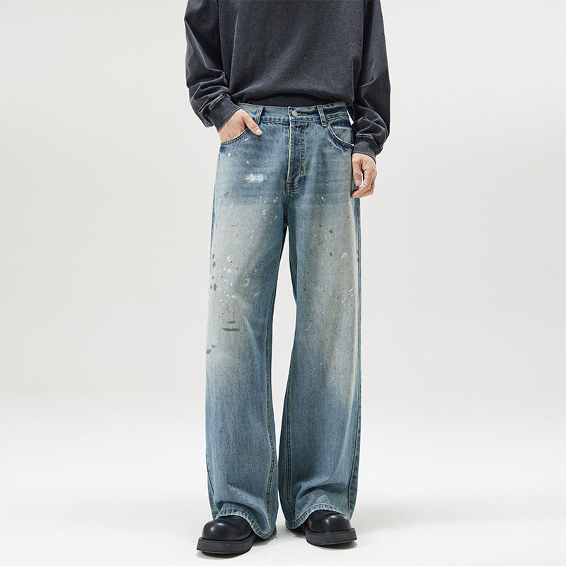 Anthony – American-Style Washed Loose Jeans