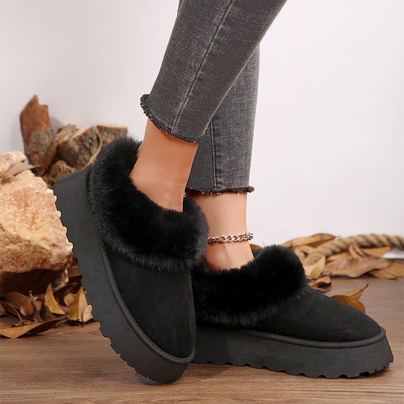 Linda – Women's Winter Vegan Suede Indoor Boots
