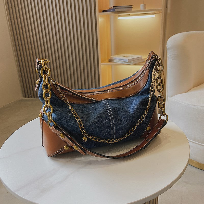 Katy – Stylish Denim One Shoulder Handbag