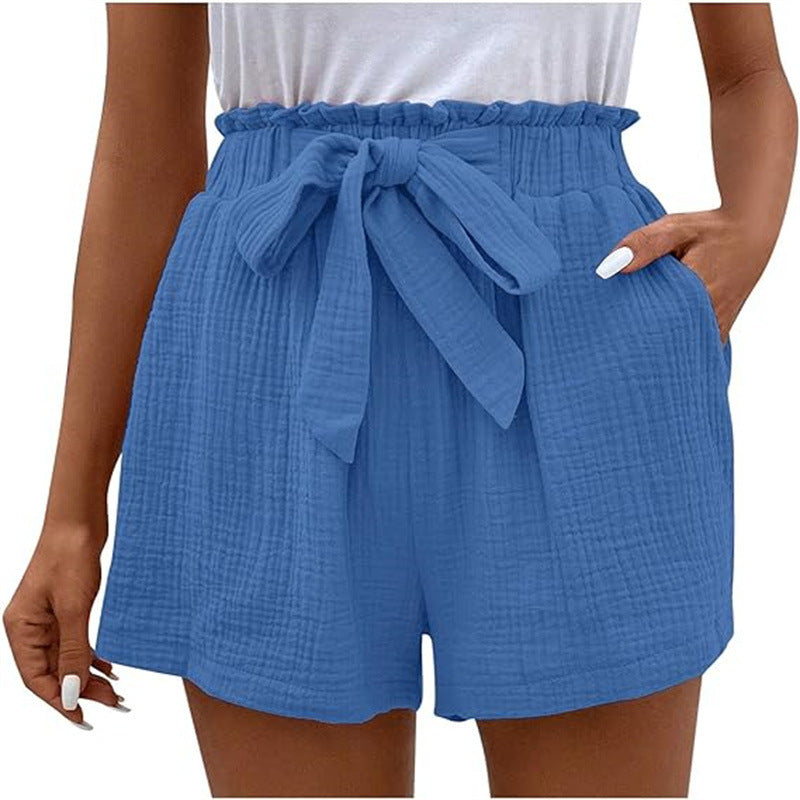 Wendy – Casual Wide-Leg Shorts with Elastic Waist