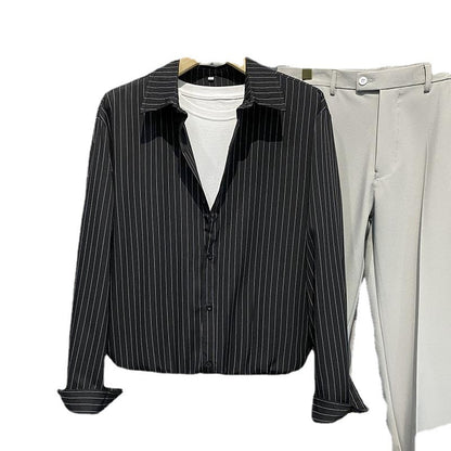 Perry – Silky Striped Casual Overshirt