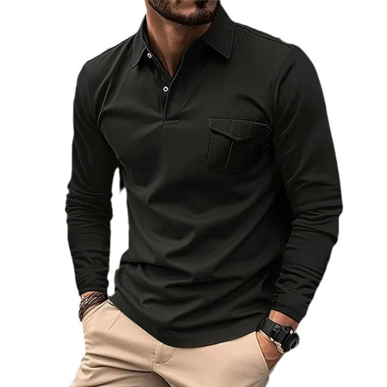 Hugh – Casual Polo with Asymmetric Style