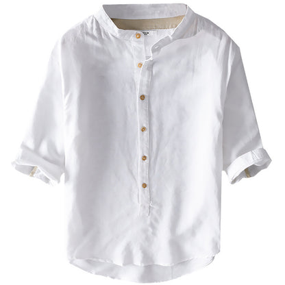 Mick – Loose Linen Lapel Top