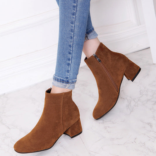 Shannon – Vegan Suede Women's Martin Boots