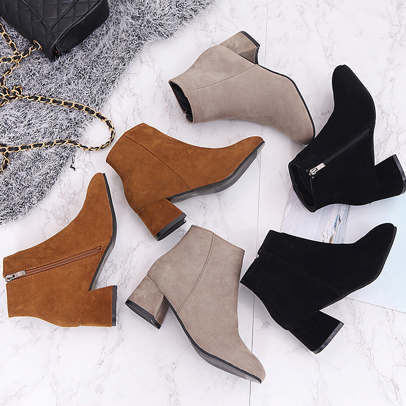 Shannon – Vegan Suede Women's Martin Boots