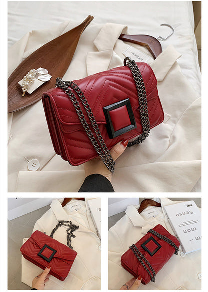 Leanne – One-Shoulder Chain Bag with Fashion Embroidery