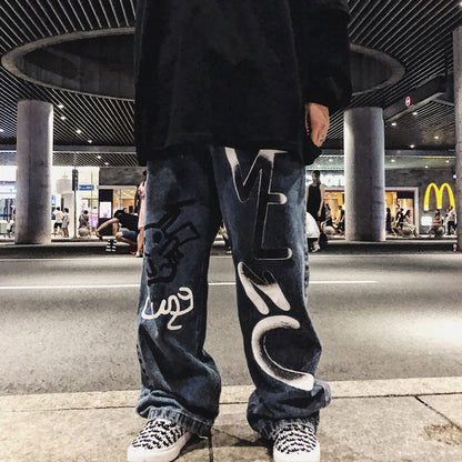 Martin – Hand-Painted Graffiti Anime Jeans
